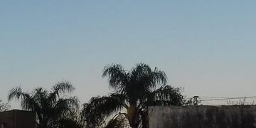 Cielo despejado en la mañana de Rafaela\u002E (Vía Rafaela)