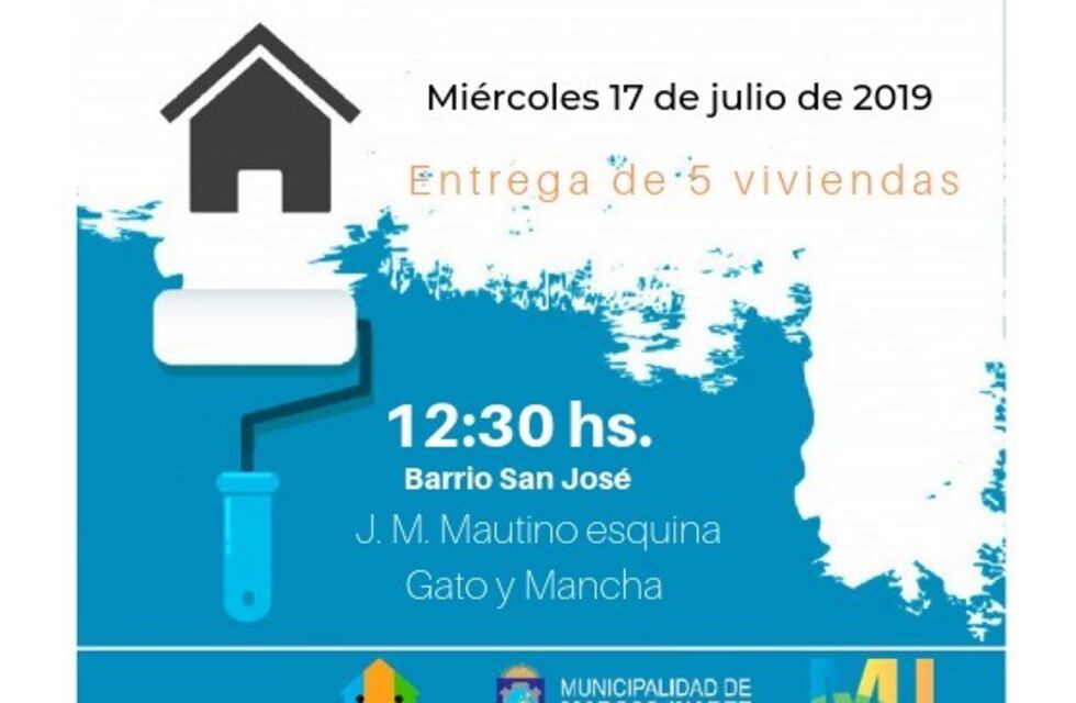 Entrega de cinco viviendas