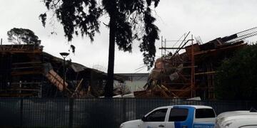 Derrumbe en Adrogué