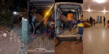 Familias evacuadas de Paraná\u002E
