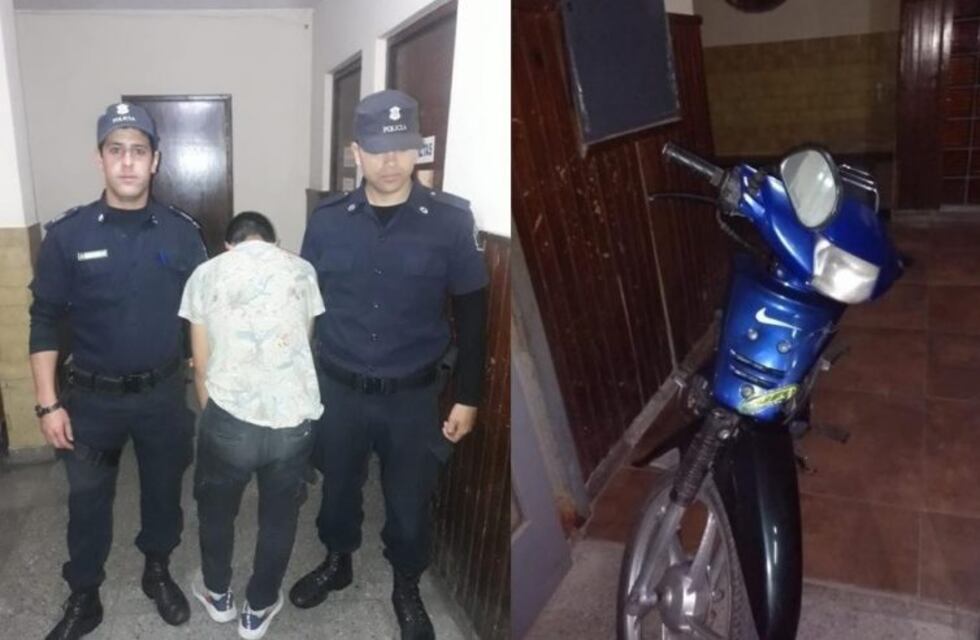 Detuvieron a un joven que intentaba robar una moto