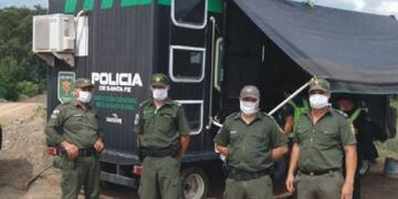 La policía santafesina implementó un operativo especial en los accesos a la localidad\u002E (@policia_fe)