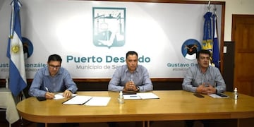 Coronavirus: el vicegobernador visitó Puerto Deseado