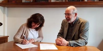 firma de convenio de vialidad y flora y fauna