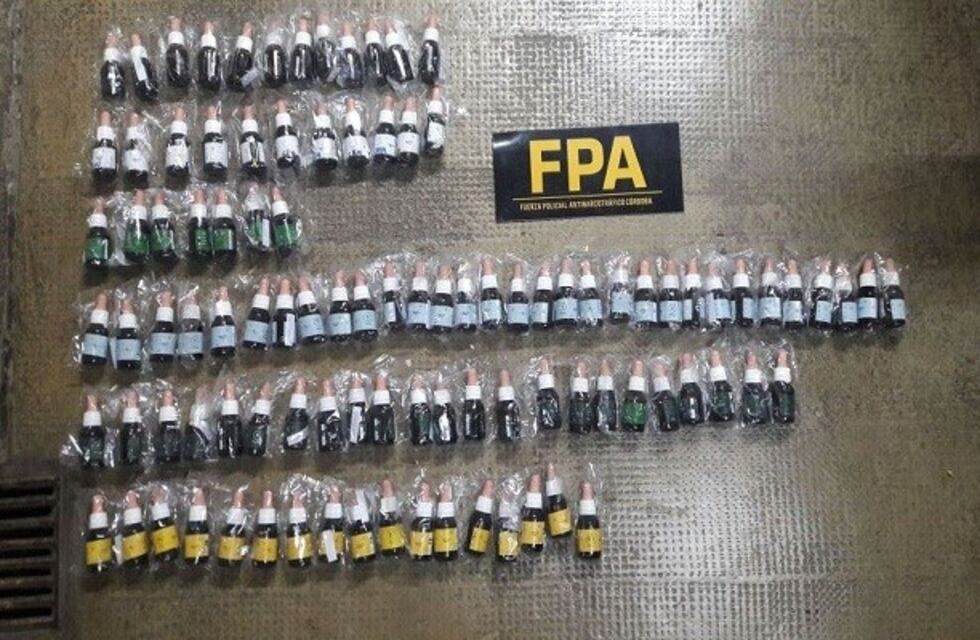 Secuestran 101 frascos de aceite de cannabis en la terminal de Río Cuarto