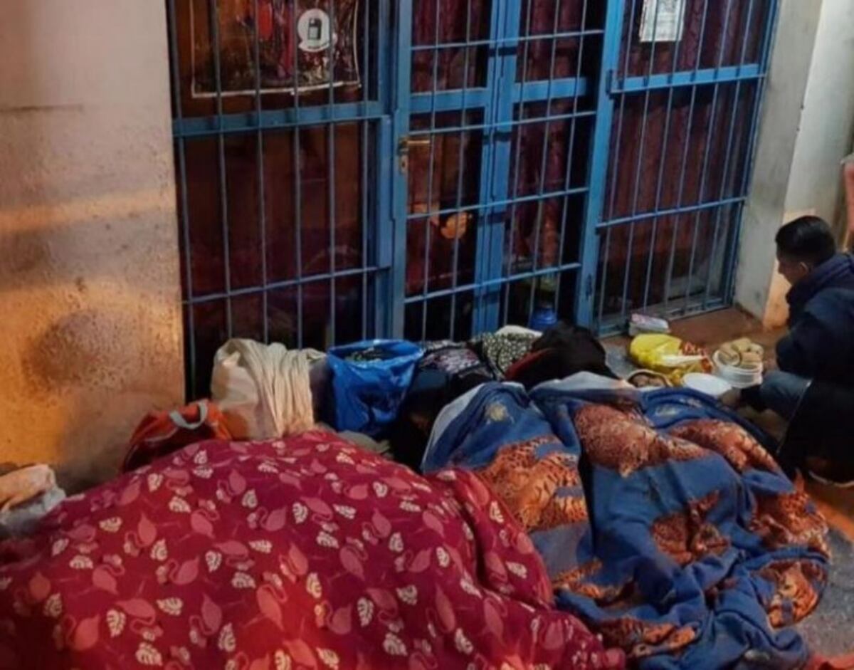 Gente en situación de calle en Posadas\u002E (Foto: El Territorio)