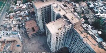 Paso a paso, así fue la demolición del edificio Elefante Blanco\u002E