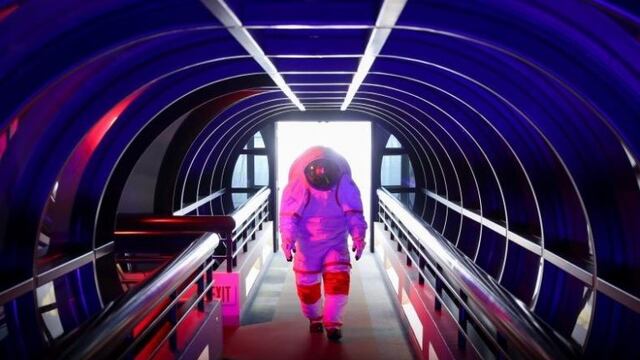 Marcos bruno mendocino en Dakota del Norte experiencia espacial de astronautas