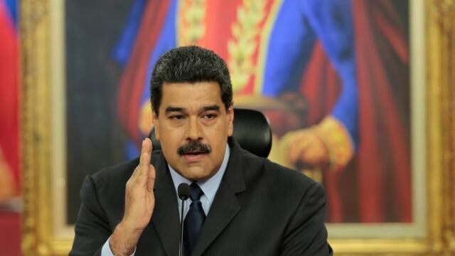 El presidente de Venezuela brindu00f3 en una conferencia de prensa y se refiriu00f3 a la Argentina. (DPA)