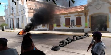 Quema de cubiertas frenta