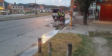 Accidente en avenida Tavella (Foto Prensa Policía)