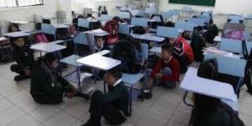 Simulacro de evacuación en escuelas