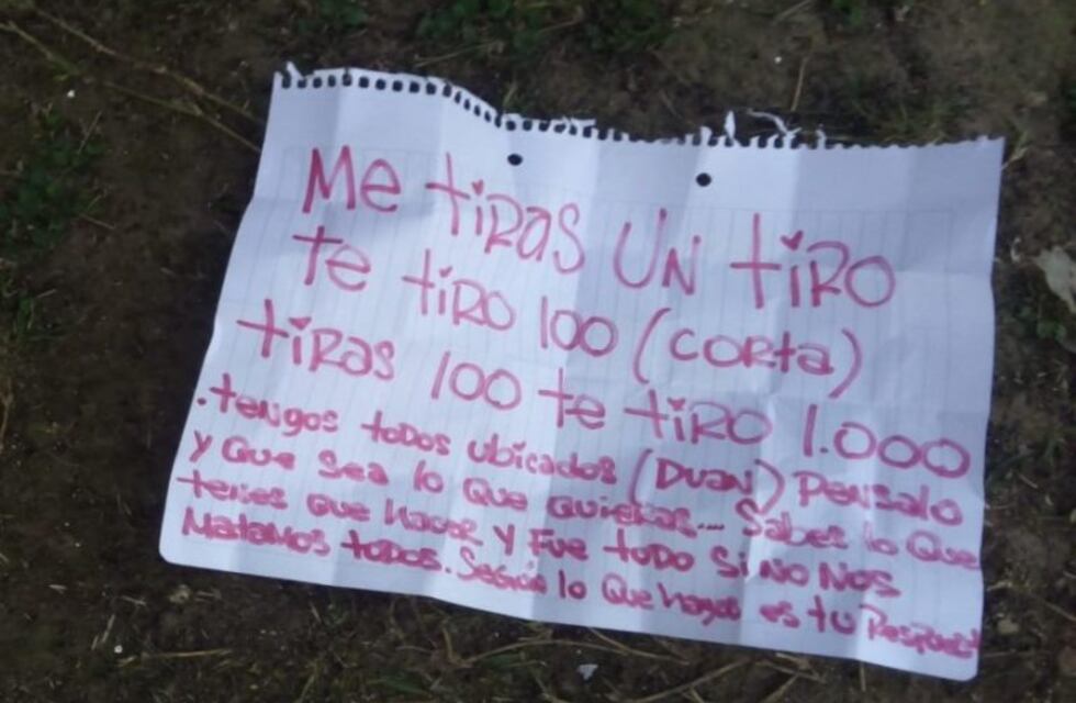 Balacera y mensaje mafioso en zona noroeste: "Me tirás un tiro, te tiro 100"