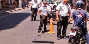 Operativo de control de motos en horario bancario en Rosario (Prensa Municipalidad de Rosario)