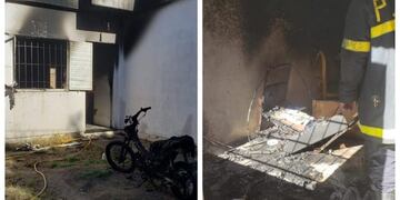 Fuerte incendio en Rosendo López