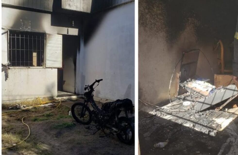 Grandes pérdidas materiales en una casa tras un incendio