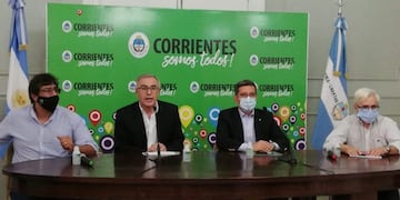 Conferencia de prensa de los Ministros de Seguridad y Producción de Corrientes\u002E