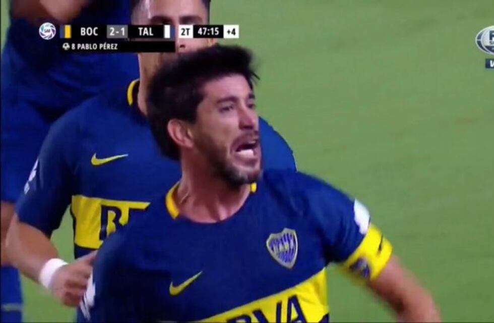El desaforado festejo de Pablo Pérez contra los hinchas de Boca