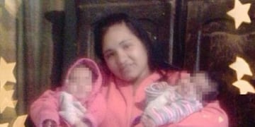 Katherin Quinteros fue asesinada por su ex y era madre de dos mellizas en Rufino\u002E (Facebook)