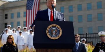 Trump amenazó a los talibanes durante el 18° aniversario de los ataques del 11 de Septiembre\u002E REUTERS