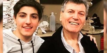 Carlín Calvo junto a su hijo Facundo (Instagram)