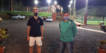 Martínez recorrió las canchas para ver si se cumple con el protocolo\u002E