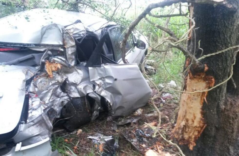 Familia de Trenque Lauquen herida, por despiste en la ruta 35, cerca de Vicuña Mackenna
