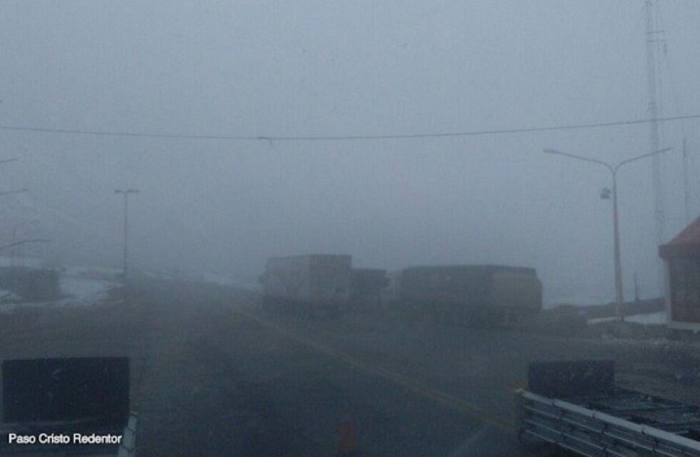 Neviscas en el Paso Cristo Redentor: piden precaución