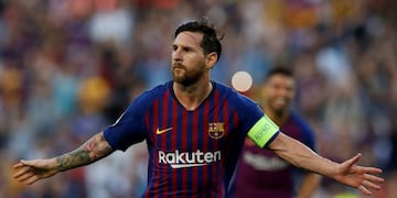 Con un triplete de Messi, Barcelona goleó 4-0 al PSV por la Champions League\u002E Foto: AP\u002E