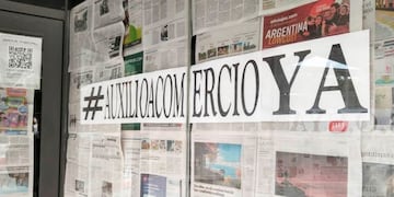 Protesta de comerciantes (Vía Santa Rosa)