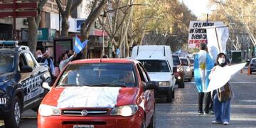 Mendoza marchó este sábado contra la cuarentena y el Gobierno nacional