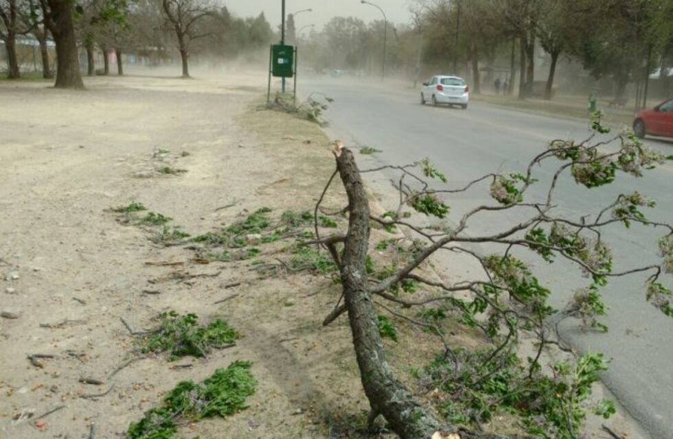 Ráfagas de viento sacudieron Córdoba, causaron destrozos y bajó la temperatura