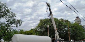 Llegó el equipo de oxígeno para el Hospital de Campaña\u002E