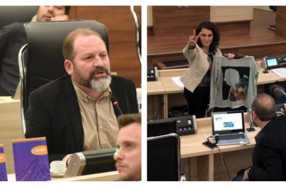 Cuadernos Gloria y remeras de Néstor Kirchner, en un cruce de chicanas en el Concejo