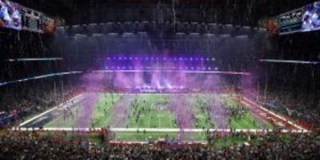 HOUSTON, TX - FEBRUARY 05: Confetti falls after the New England Patriots defeated the Atlanta Falcons during Super Bowl 51 at NRG Stadium on February 5, 2017 in Houston, Texas. The Patriots defeated the Falcons 34-28. Ezra Shaw/Getty Images/AFPn== FOR N