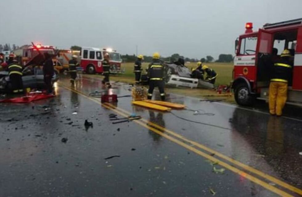 Impresionante accidente en cercanías a Fotheringham deja un herido de gravedad