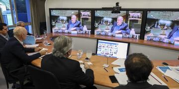 Alberto Fernández con gobernadores\u002E