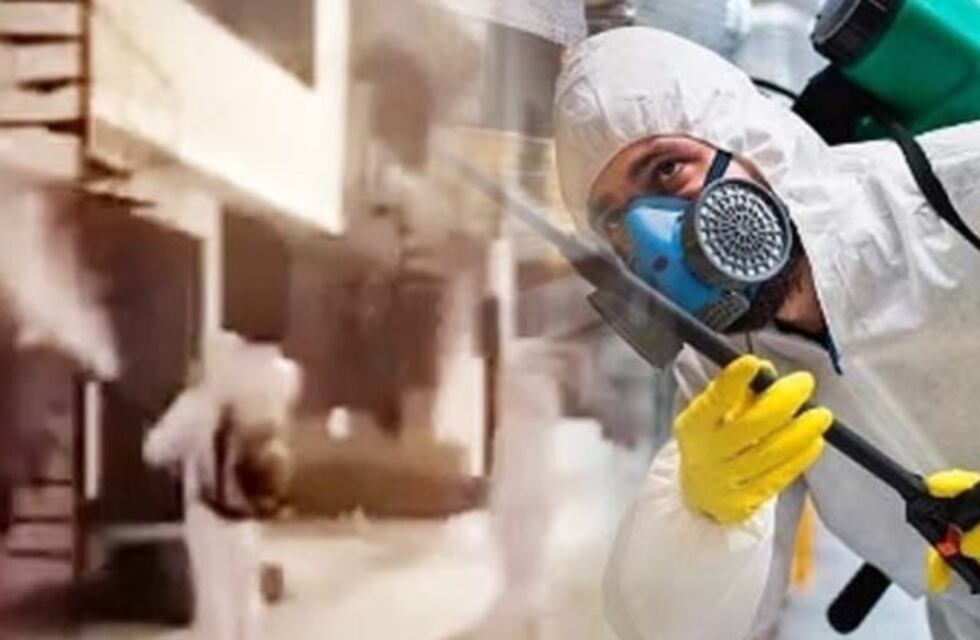 Coronavirus: desinfectan la casa de Malargüe en Ciudad de Mendoza