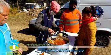 1000 porciones fueron distribuidas en siete barrios: \