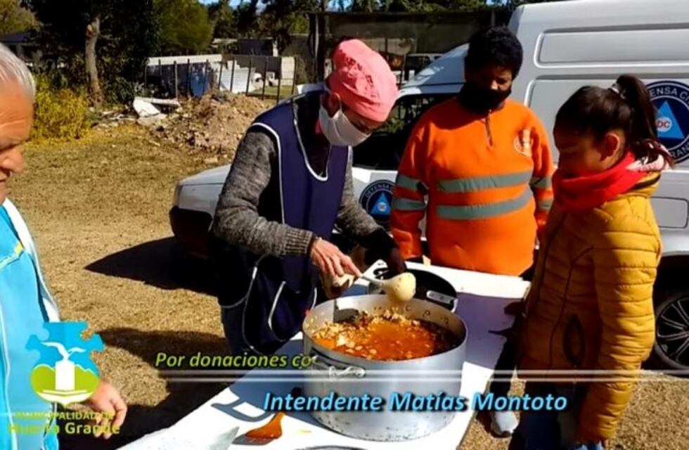 Huerta Grande: elaboraron más de 1000 porciones de comida "para quienes no cuentan con ningún ingreso"
