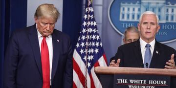 Mike Pence y Donald Trump\u002E (EFE)