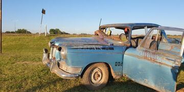 Así quedó el SIam DiTella después del accidente (Radio Rafaela)