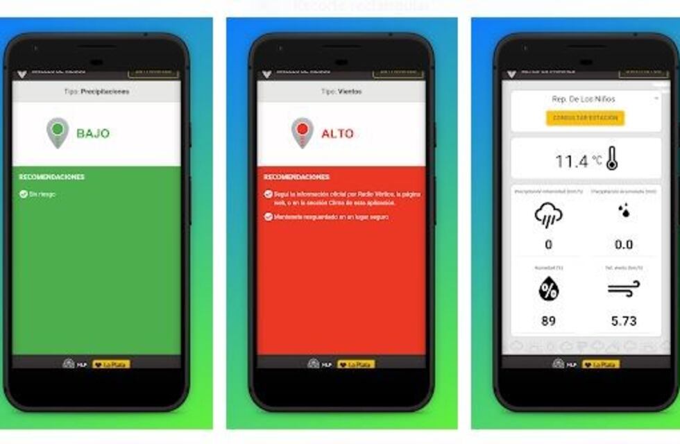 Nueva app para saber cuánto llueve en cada barrio de La Plata en tiempo real