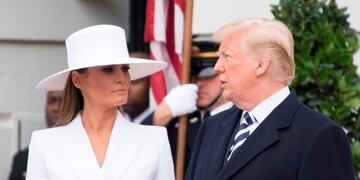 Operaron a la mujer de Trump por una afección renal\u002E (Foto: AFP PHOTO / JIM WATSON)