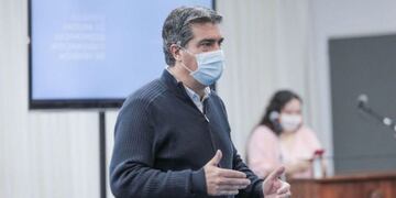 Jorge Capitanich en una de sus conferencias a los largo de la cuarentena (Foto: Archivo gentileza Prensa Casa de Gobierno del Chaco)