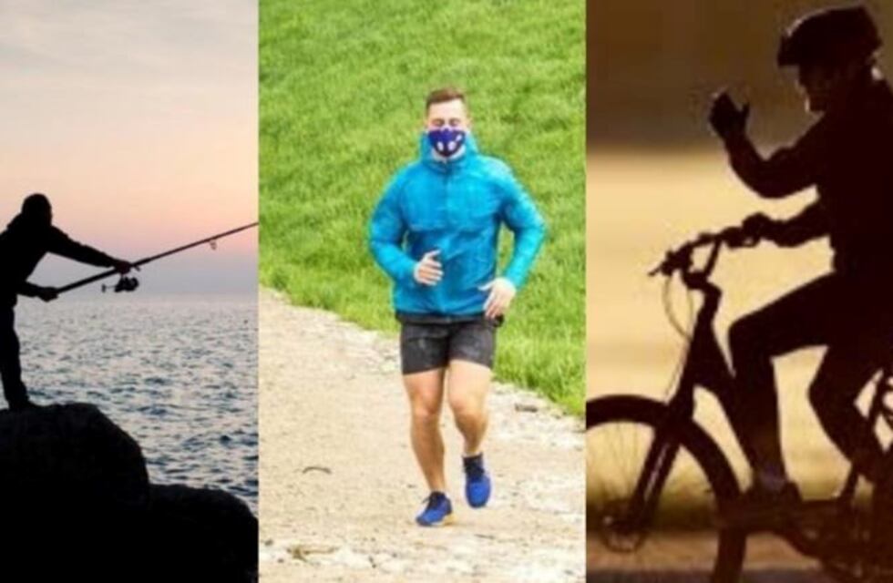 Habilitaron pescar, trotar y andar en bicicleta en Coronel Rosales