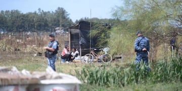 Los terrenos fueron ocupados por alrededor de 500 personas (AGLP)