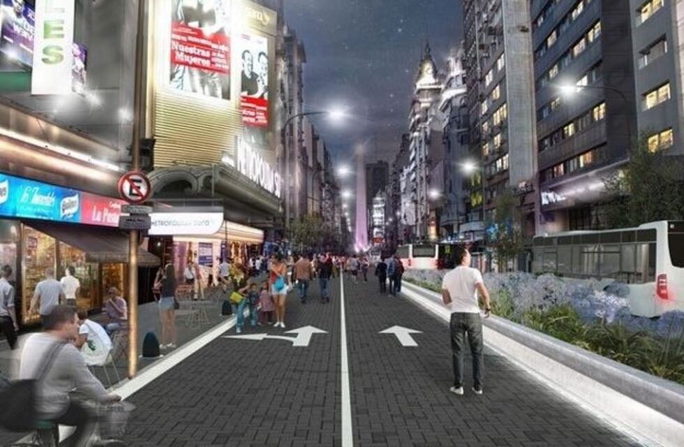 Comienzan las obras para transformar la avenida Corrientes en una peatonal nocturna