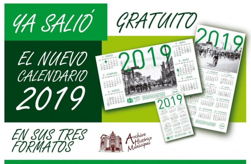 Calendario 2019 del Archivo Histórico Municipal