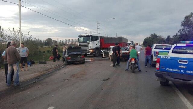 La Policu00eda de Seguridad Vial (PSV) trabajaba en la zona para controlar la circulaciu00f3n tras el impacto.